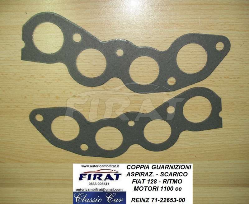 GUARNIZIONI ASPIRAZIONE SCARICO FIAT 128 - RITMO 1100